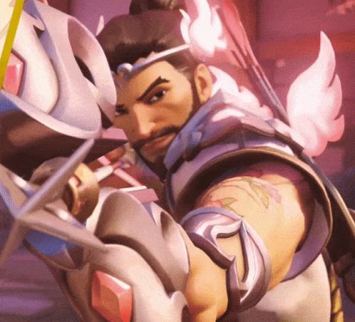A Man With A Beard And A Tattoo On His Arm Is Holding A Bow And Arrow GIF