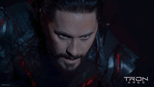 Man With Beard And Tron Ares Poster GIF