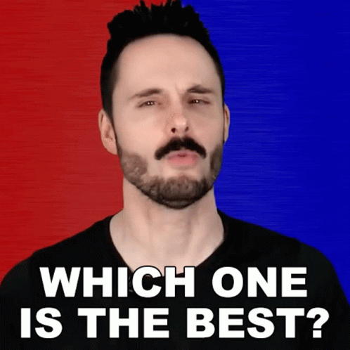Bearded Man Asking Which One Is Best GIF