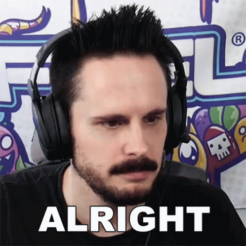 Man With Beard And Headphones Saying All Right GIF