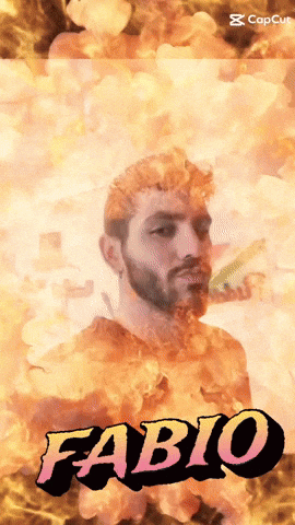 A Man With A Beard And The Name Fabio GIF