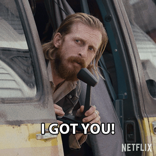 A Man With A Beard Holds A Hammer And Says I Got You GIF