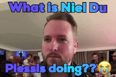 A Man With A Beard Is Being Asked What Is Niels Doing GIF