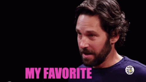 A Man With A Beard Is Making A Fist And The Words My Favorite Are Above Him . GIF