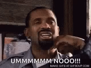 A Man With A Beard Is Making A Funny Face And Saying Ummmmm Nooo ! GIF