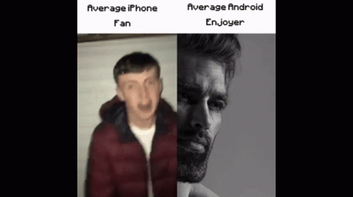 A Man With A Beard Is Making A Funny Face Next To A Man With A Beard Making A Sad Face . GIF