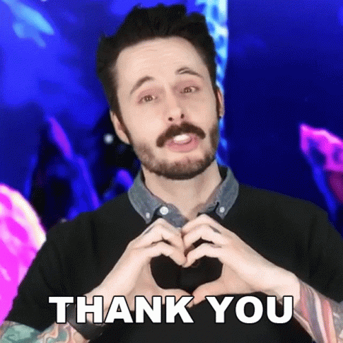 Bearded Man Making Heart Shape With Hands GIF