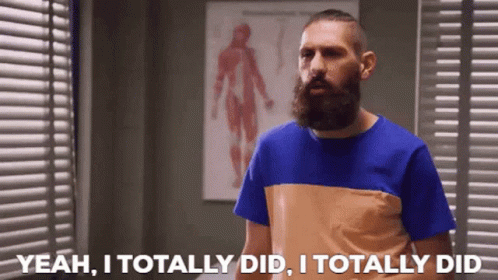 Man With Beard Saying Yeah I Totally Did GIF