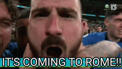 A Man With A Beard Is Screaming And Says It 'S Coming To Rome ! GIF