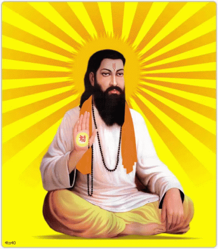 A Man With A Beard Is Sitting In Front Of A Yellow Background With The Number 40 On The Bottom GIF