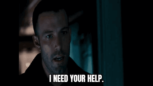 A Man With A Beard Is Standing In A Dark Room With His Eyes Closed And A Quote From A Movie . GIF