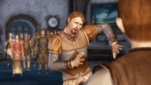 A Man With A Beard Is Standing In Front Of A Group Of Men GIF
