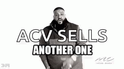 Man With Beard Standing In Front Of Text ACV Sells GIF