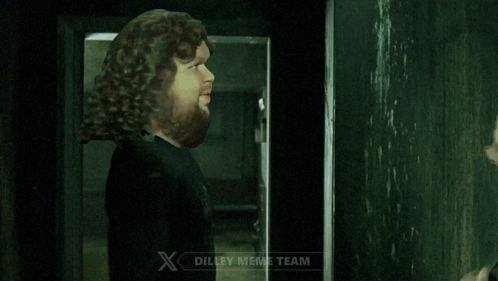 A Man With A Beard Is Standing Next To A Bald Man With Glasses And The Words Dilley Meme Team On The Bottom GIF