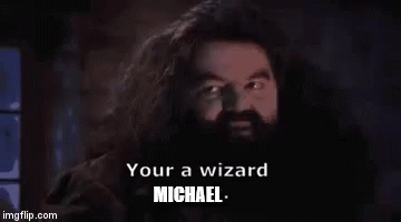 a man with a beard is talking about being a wizard