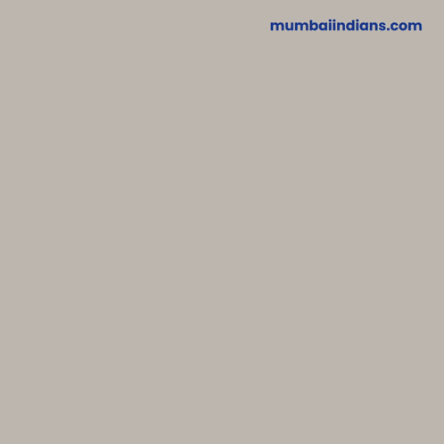 A Man With A Beard Is Wearing A Blue Shirt That Says Mumbai Indians On It GIF