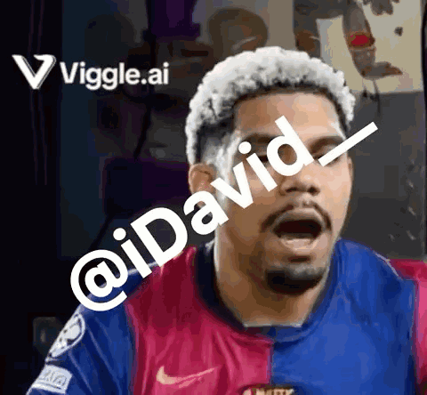 A Man With A Beard Is Wearing A Jersey That Says Nike GIF