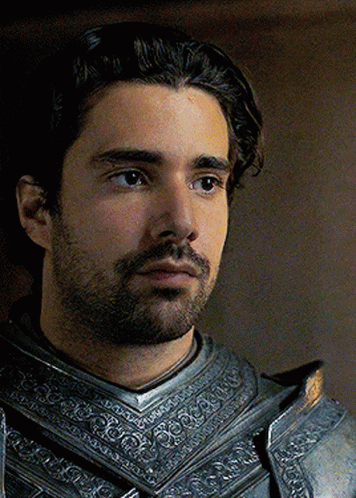 A Man With A Beard Is Wearing Armor GIF