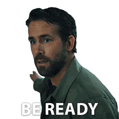a man with a beard says be ready