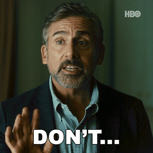 a man with a beard says " do n't " in front of a hbo logo