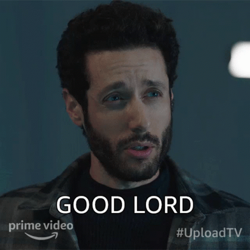 A Man With A Beard Says Good Lord GIF