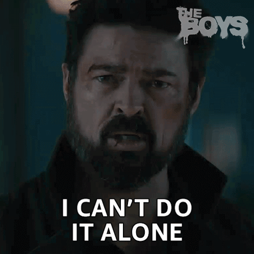 A Man With A Beard Says I Can T Do It Alone GIF