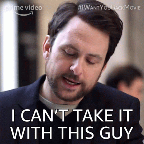 A Man With A Beard Says I Can 'T Take It With This Guy GIF