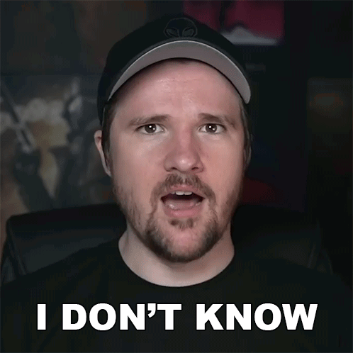 A Man With A Beard Says I Don T Know GIF