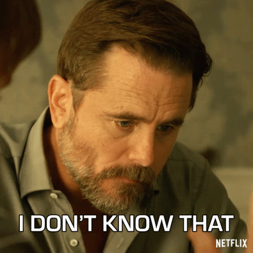 A Man With A Beard Says I Don 'T Know That Netflix GIF