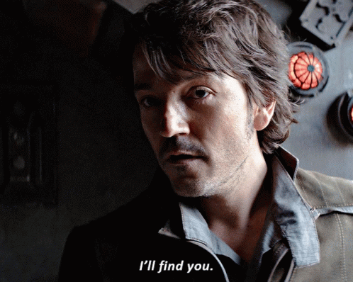 Man With Beard Says Ill Find You In Dark Room GIF