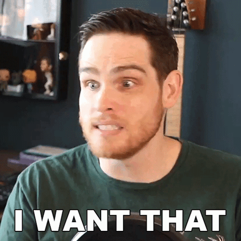 A Man With A Beard Says I Want That GIF