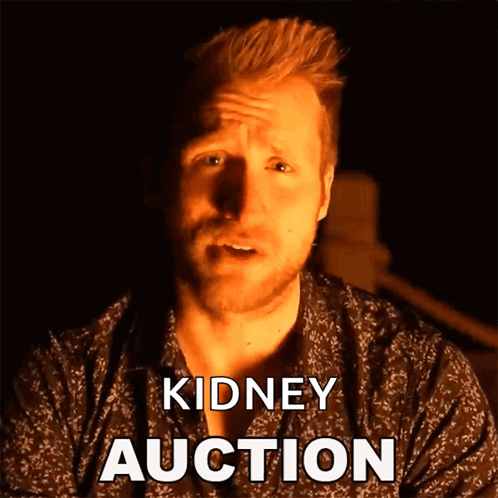 A Man With A Beard Says Kidney Auction GIF