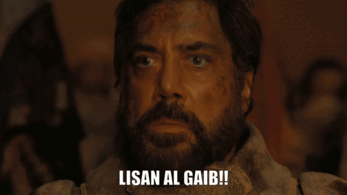 A Man With A Beard Says Lisan Al Gaib GIF