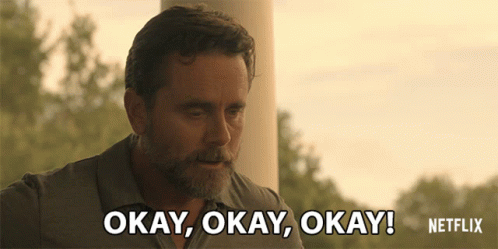 A Man With A Beard Says Okay Okay Okay Netflix GIF