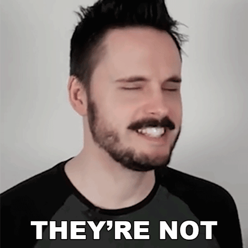 Man With Beard Says They Re Not In White Letters GIF