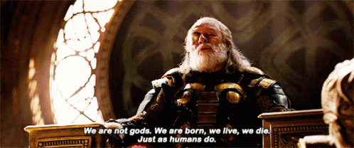 Man Says We Are Not Gods We Are Human GIF
