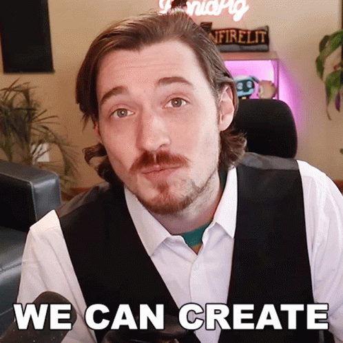 Man With Beard Saying We Can Create GIF