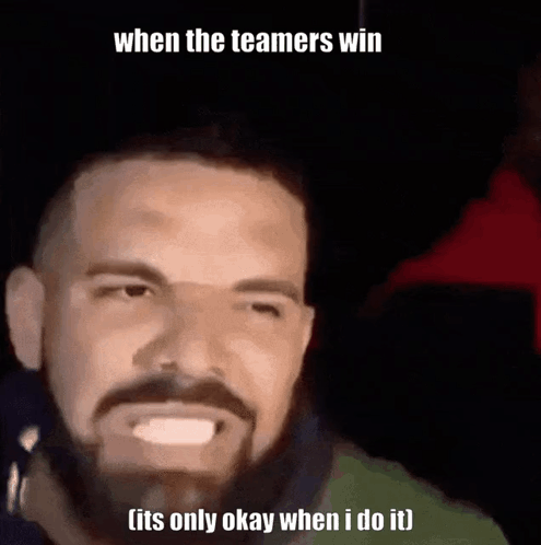 A Man With A Beard Says When The Teamers Win GIF