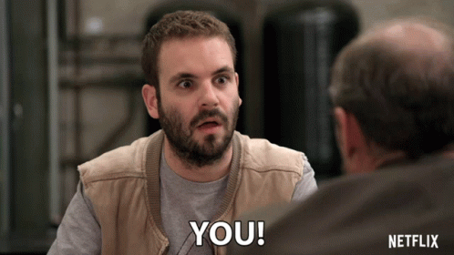 Bearded Man Saying You In Front Of Another Man GIF