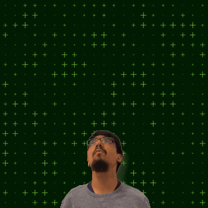A Man With A Beard Stands In Front Of A Green Background With The Number 17 Surrounded By Stars GIF