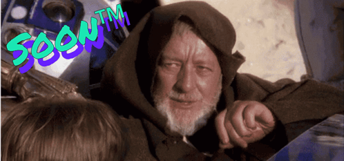 A Man With A Beard Wearing A Hooded Jacket With The Words Soon Tm On The Bottom GIF