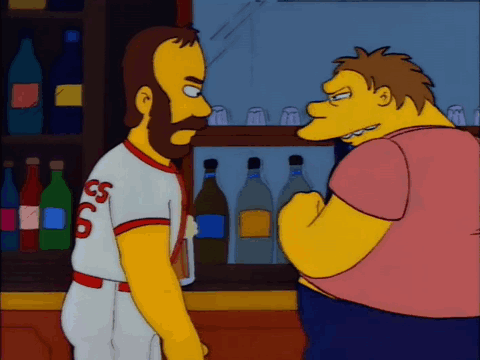A Man With A Beard Wearing A Jersey With The Number 6 On It GIF