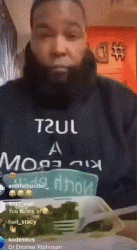 A Man With A Beard Wearing A T2ul Hoodie GIF