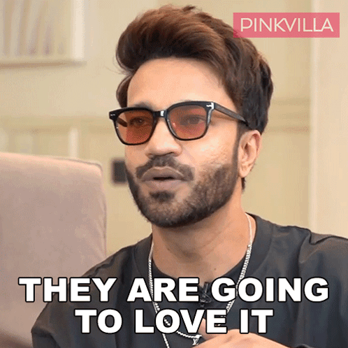 Bearded Man With Sunglasses And Necklace Says They Will Love It GIF