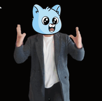 A Man With A Cat Head And The Words Send It GIF