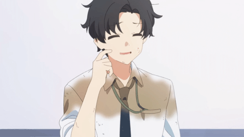 A Man With A Dirty Shirt And Tie Is Making A Face GIF