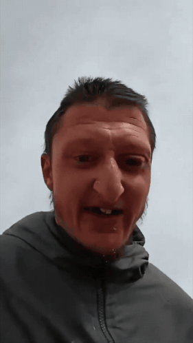 A Man With A Fake Nose Is Wearing A Jacket GIF