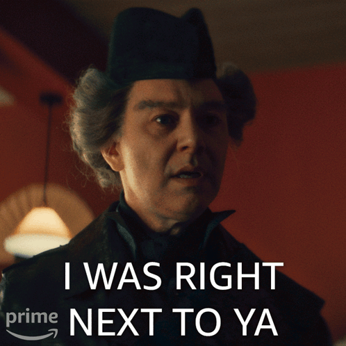 Man With Hat Says I Was Right Next To Ya GIF