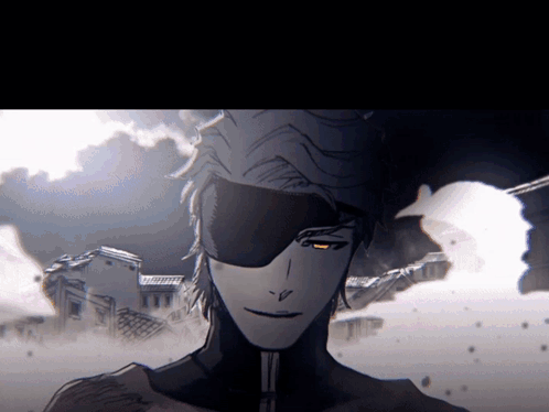 A Man With A Mask On His Face Is Smiling GIF