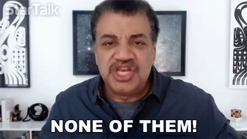 A Man With A Mustache Is Making A Funny Face And Saying None Of Them . GIF